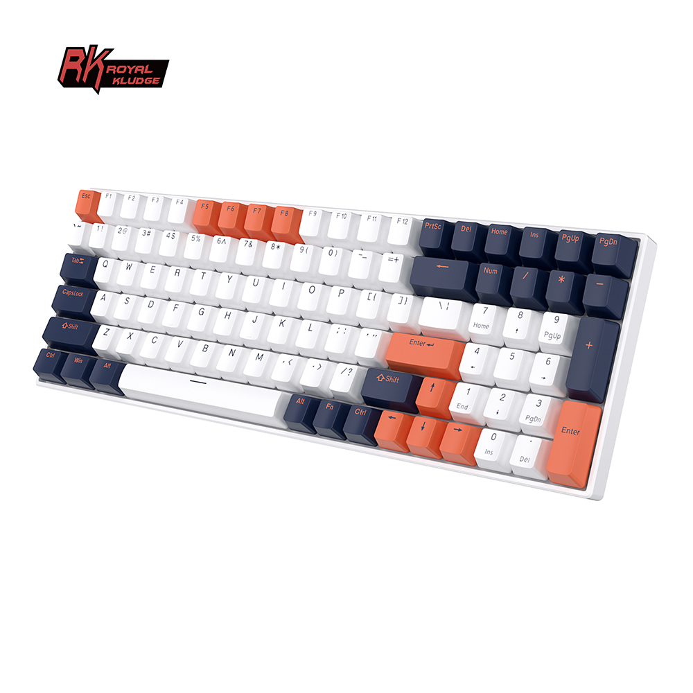 Клавиатура игровая Royal Kludge RK100 RK hotswap, беспроводной игровой клавиатура rgb teclado, механическая клавиатура