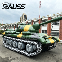 Char gonflable géant d'extérieur pour publicité promotionnelle, modèle de Panzer gonflable de simulation avec impression UV
