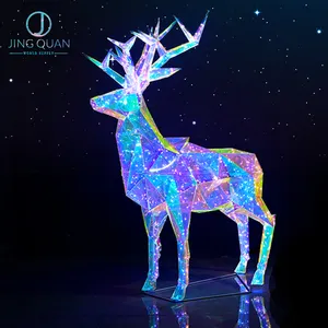 クリスマストナカイLEDライトデコレーションパーティークリスマスギフト屋外の家の装飾照明のための装飾用品
