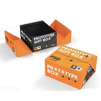 Boîte cadeau à double porte en papier spécial bronzage pour l'emballage de téléphones portables, d'écouteurs et de cosmétiques avec estampage UV et gaufrage