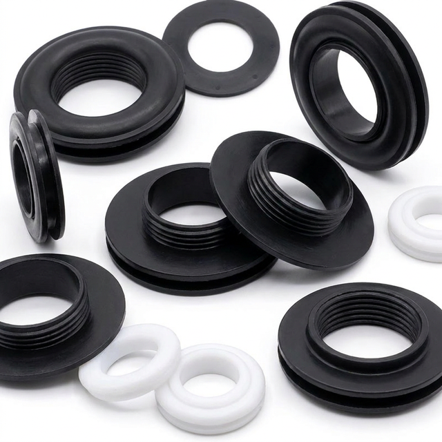 Heavy Duty Threaded Plastic Grommets Adjustable Eyelets for Curtains Tents and Suitcases Durable
