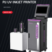 Codeur jet d'encre UV PIJ haute vitesse 90 m/min, machine d'impression jet d'encre industrielle pour codage de lot, QR et date