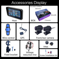 Pantalla Inteligente para Motocicleta 2026, Pantalla Táctil de 6 Pulgadas, Navegador GPS, CarPlay Inalámbrico, Android Auto, IP67 Impermeable, Moto Carplay OEM