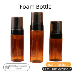 Flacon pompe airless PET 100ml 200ml 250ml 300ml 350ml 500ml pour produits de beauté, distributeur de liquide, pompe <span class=keywords><strong>mousse</strong></span>, nettoyant visage et cils, <span class=keywords><strong>mousse</strong></span> - Product Image 1