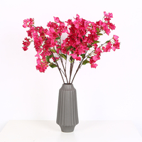 Bouquet de fleurs artificielles pour décoration de maison, 1 pièce, boupochette visseuse, fleurs murales