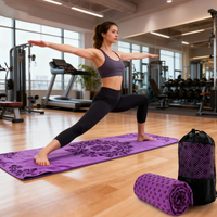 Serviette de sport personnalisée en microfibre tissée de haute qualité, pour la gym, le yoga, le golf, absorbante, séchage rapide, antidérapante, écologique