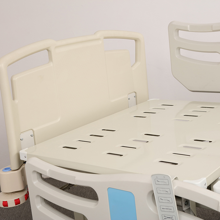 Muebles de hospital Equipo de cama plegable para pacientes Cama de hospital eléctrica giratoria de cinco funciones para cuidados de salud