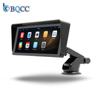 BQCC Monitor Portátil Inalámbrico Carplay con Pantalla HD de 10.26 Pulgadas, 2 Soportes, Radio, Android Auto, FM, AM, RDS, Reproductor Multimedia para Automóvil
