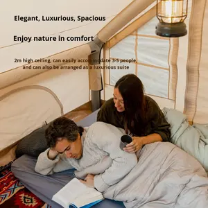 Tente gonflable <span class=keywords><strong>de</strong></span> <span class=keywords><strong>camping</strong></span> en plein air extra large Tente <span class=keywords><strong>de</strong></span> toit imperméable pour plusieurs personnes sans installation nécessaire pour le <span class=keywords><strong>camping</strong></span> - Product Image 4