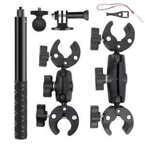 Support de <span class=keywords><strong>fixation</strong></span> rapide en alliage d'aluminium Super Crab Clamps pour vélo, perche à selfie de 150 cm, <span class=keywords><strong>fixation</strong></span> sur guidon pour Insta360 et moto - Product Image 1