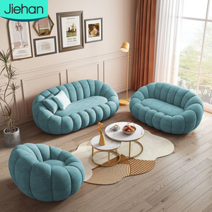 Furnitur ruang tamu sofa desain sederhana dengan bangku kaki harga grosir sofa tempat duduk Pojok biru kustom 2 untuk rumah untuk dijual - Product Image 1