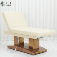Nouveau fauteuil d'examen médical esthétique électrique professionnel à 4 moteurs, pliable et portable, table de beauté pour soins du visage et extensions de cils