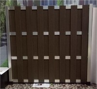 Venta al por mayor barato Wpc terraza de madera de jardín parrilla cerca
