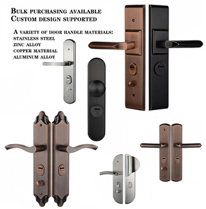 Puerta <span class=keywords><strong>de</strong></span> Entrada <span class=keywords><strong>Exterior</strong></span> Negra, Estructura Insonorizada Resistente al Fuego, Puerta Metálica <span class=keywords><strong>de</strong></span> Alta Gama Anti-Rasguños <span class=keywords><strong>para</strong></span> Uso en Mansiones - Product Image 6