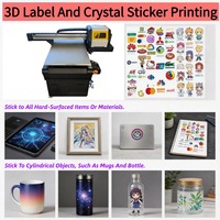 Impresora UV DTF A1 de 30 cm de Grosor, 6090, con Barniz Blanco CMYK, Impresora UV de Escritorio 6090 con Cabezales de Impresión Xp600 I3200 DX7 I1600