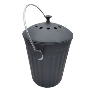 CS01-BF21085 Hot Selling Compostable Bamboo Fiber Food Waste Bin Compost Pail Kitchen Cheap Compost Bins For Kitchen Counter
