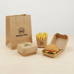 Boîte à emporter pour poulet frit personnalisée, papier kraft, ailes, frites, nuggets, caja para hamburguesa - Product Image 3