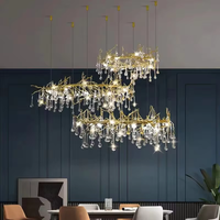 Lampe suspendue moderne pour chambre à coucher, luminaires décoratifs, lustre en verre