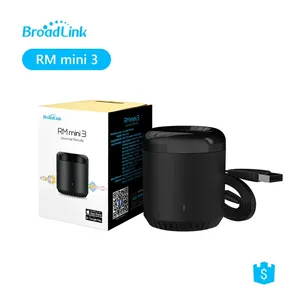 Télécommande universelle IR <span class=keywords><strong>Broadlink</strong></span> RMmini 3 pour climatiseur, téléviseur, lecteur DVD, compatible avec Alexa et Google Home - Product Image 1