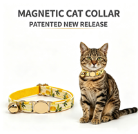Patentiertes Großhandels-Katzenhalsband mit Sicherheitsverschluss, Individuelles Dekoratives Katzenhalsband von Hervorragender Qualität für Kätzchen