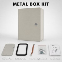Boîtier de distribution électrique mural en fer IP65, coffret de distribution d'alimentation métallique étanche, panneau électrique sur mesure