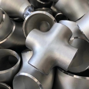 Bán buôn thép không gỉ ANSI b16.9 904L 347L 316ti 316L 304L DN15 BW mông hàn thẳng chéo giảm chéo 4 Bốn cách chéo - Product Image 3