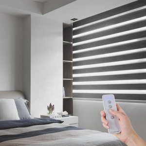 <span class=keywords><strong>Stores</strong></span> <span class=keywords><strong>japonais</strong></span> populaires <span class=keywords><strong>stores</strong></span> romains intelligents volets zébrés électriques pour le salon - Product Image 2