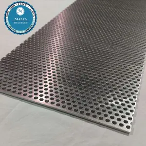 Lamiera di acciaio inossidabile forato zincato 1mm foro prezzo competitivo rete metallica in acciaio durevole