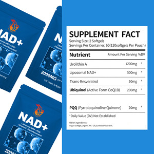 Cápsulas Blandas de NAD de Alta Potencia con Urolithin A, Función Mitocondrial, Producción de Energía Celular, Función Mitocondrial, Cápsulas Blandas de NAD - Product Image 3