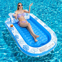 Flotteur gonflable pour piscine en PVC pour adultes Addotron avec coussin de piscine