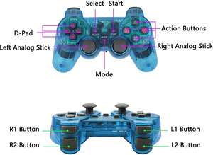 เกมแพดไร้สาย 2.4GHz รุ่นที่ 2 แบบโปร่งใส พร้อมมอเตอร์สั่นคู่สำหรับเล่นเกม - Product Image 3