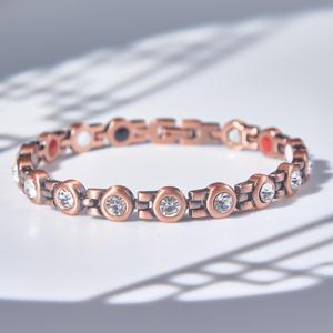 Bracelete de Saúde Bio de Cobre Puro com Terapia Magnética Clássica, Novo e Mais Vendido, Joia para Mulheres, Presente - Product Image 4