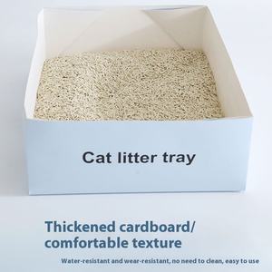 Bac à litière pliable confortable et spacieux pour chat, jetable, montable en voiture, voyage rapide, accessoire pratique en gros - Product Image 5