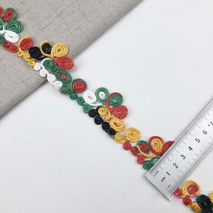 10 Y Stock fai da te cucito colorato filo filo finiture fai da te etnico maglia netto ricamo scarpe in tessuto merletto merletto per la decorazione della casa - Product Image 2