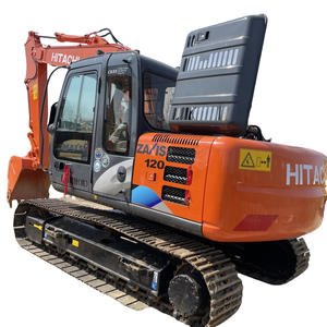 Excavadora Hitachi ZX120 de 12 toneladas usada, maquinaria de construcción con orugas hidráulicas de Japón, motor central, cojinete de bomba de engranajes - Product Image 1