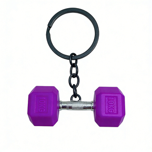 Porte-clés Haltère 3D en PVC Mini 10KG, Breloque <span class=keywords><strong>de</strong></span> Sac <span class=keywords><strong>de</strong></span> Sport, <span class=keywords><strong>Cadeau</strong></span> pour <span class=keywords><strong>Fan</strong></span> <span class=keywords><strong>de</strong></span> <span class=keywords><strong>Musculation</strong></span> - Product Image 4