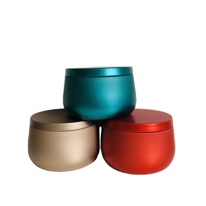 Phổ biến rỗng đa màu 8oz kim loại có thể rỗng nến tins - Product Image 1