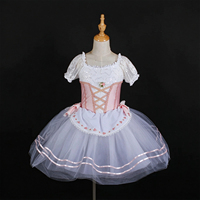 Robe de danse pour filles, robe de spectacle pour enfants printemps-été, jupe moelleuse rose lotus, jupe longue en gaze pour adulte