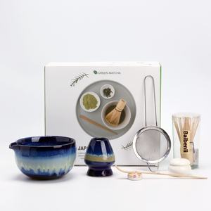 Service à thé Matcha avec logo personnalisé 4 à 7 pièces Bol à Matcha du Japon Whisker de thé vert Set Matcha Oem de <span class=keywords><strong>bambou</strong></span> Fouet avec boîte-cadeau - Product Image 1