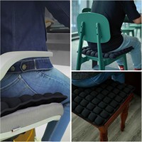 Coussin de siège ergonomique gonflable 3D doux et respirant avec soulagement de la pression pour une assise prolongée