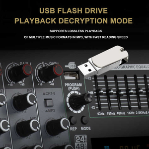 Cookyink professionale Console di <span class=keywords><strong>musica</strong></span> Stereo 12 canali interfaccia Audio Mixer per applicazioni Club e mixaggio musicale - Product Image 4