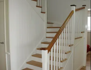 Fabrika fiyat Modern ev merdiven ayağı tasarım PVC küpeşte oyma ahşap Spiral merdiven korkuluk kalıp merdiven küpeşte