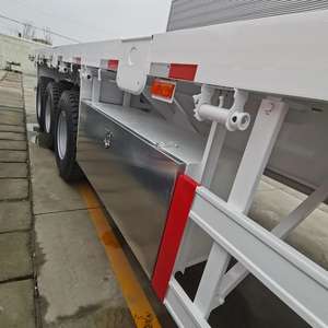 Prix à plat 3 essieux 30/40 pieds 48 pieds <span class=keywords><strong>pas</strong></span> <span class=keywords><strong>cher</strong></span> <span class=keywords><strong>plateau</strong></span> plat conteneur châssis mobile à plat Semi camion <span class=keywords><strong>remorque</strong></span> à vendre - Product Image 6