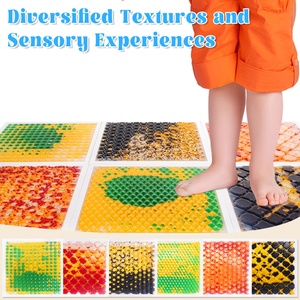 Lot de 6 tapis de ramper sensoriel liquide en plastique ABS coloré pour enfants à piles stimulant le <span class=keywords><strong>mouvement</strong></span> tactile pour le temps du ventre - Product Image 4