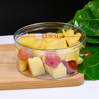 Boîte à dessert ronde en plastique PS personnalisée de qualité alimentaire avec couvercle pour emballage de boulangerie, gâteau, pâtisserie, bonbons, collation et pain