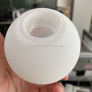 Fatte a mano G9 vite filettata bianco opale opale opaco borosilicato sfera di <span class=keywords><strong>vetro</strong></span> ricambio <span class=keywords><strong>per</strong></span> lampadario globo di illuminazione - Product Image 1