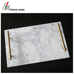 Elegant Decorative Natural Stone <strong>Marble</strong> Luxury Serving <strong>Tray</strong> for Counter Vanity Dessert Nightstand and Desk - Product Image 4