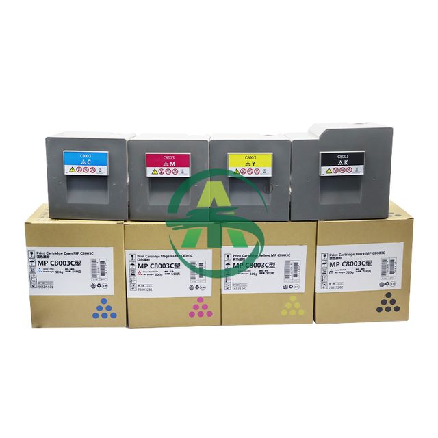 Toner Cartridge MPC8003 for Ricoh MP C6503 8003 IM C6500 C8000 CMYK Factory Warehouse Factory Price Compatible High Quality