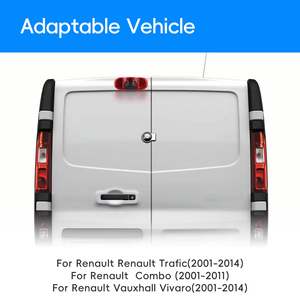 Caméra de recul de vision nocturne pour Renault <span class=keywords><strong>Trafic</strong></span>/Vivaro, modèle Podofo 2001-2014, avec feu stop supérieur - Product Image 5