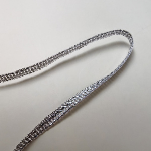 Ruban scintillant de 4 mm de largeur, couleur or, argent, rouge, avec étoiles, pour cadeaux de fête, artisanat DIY, rouleau simple face pour emballage cadeau - Product Image 3